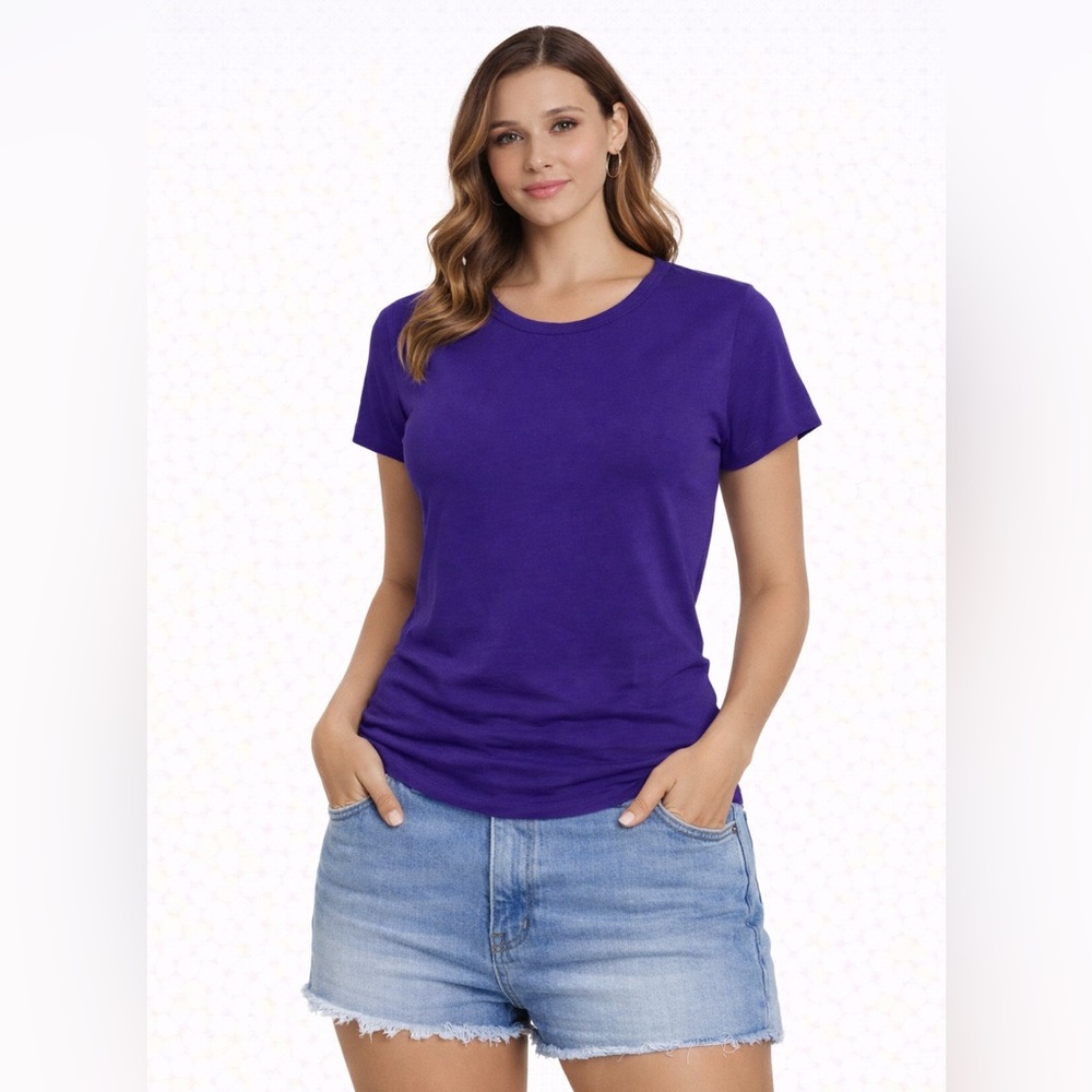 St. John's Bay Rich Purple Tee